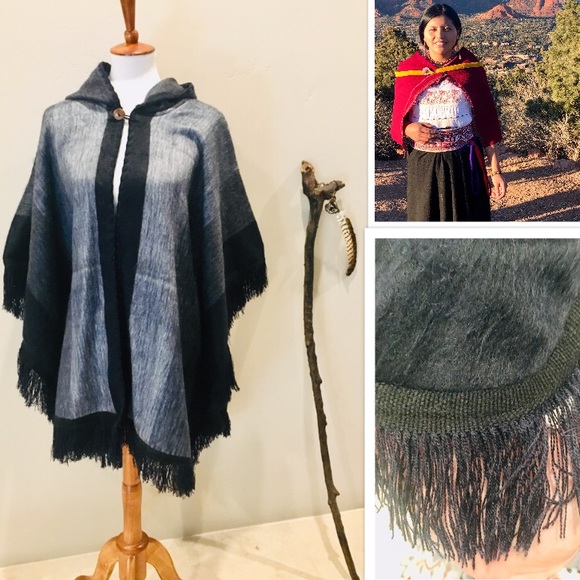 New Luxurious Alpaca Wool Andean Cape! - Picture 1 of 5